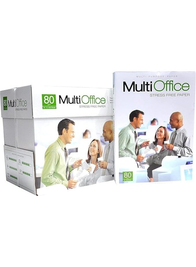Multi Office Cardboard paper, Multi Office A4 copy paper, 80 gsm - 500 sheets in 5 packs (2500) - Image 1